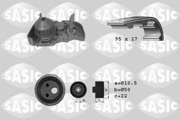 Sasic 3904025 - Vesipumppu + jakohihnasarja inparts.fi