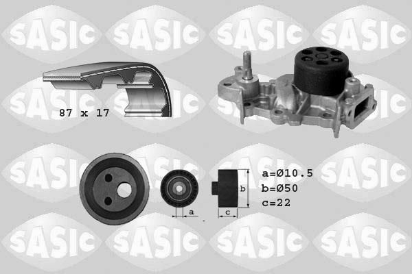 Sasic 3904028 - Vesipumppu + jakohihnasarja inparts.fi