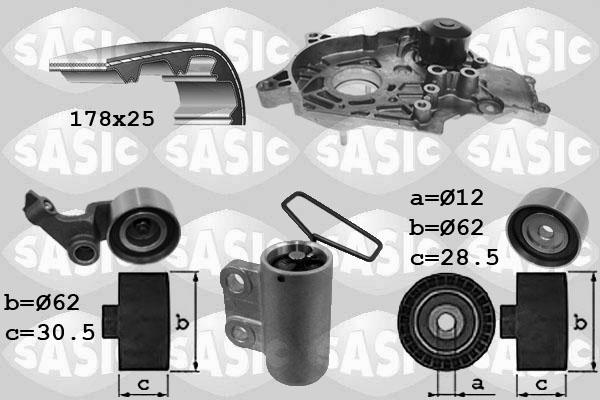 Sasic 3906094 - Vesipumppu + jakohihnasarja inparts.fi