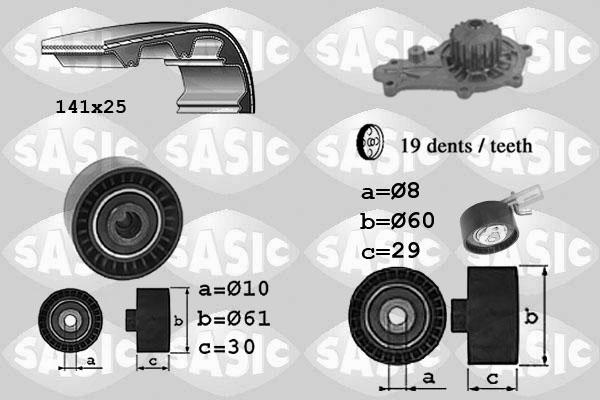 Sasic 3906097 - Vesipumppu + jakohihnasarja inparts.fi