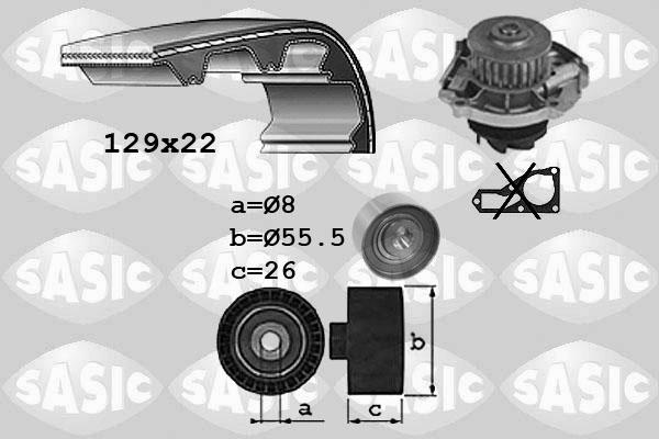 Sasic 3906042 - Vesipumppu + jakohihnasarja inparts.fi