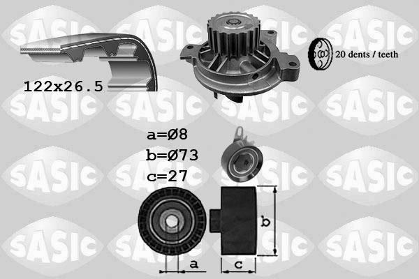 Sasic 3906050 - Vesipumppu + jakohihnasarja inparts.fi