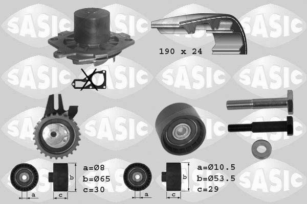 Sasic 3906004 - Vesipumppu + jakohihnasarja inparts.fi