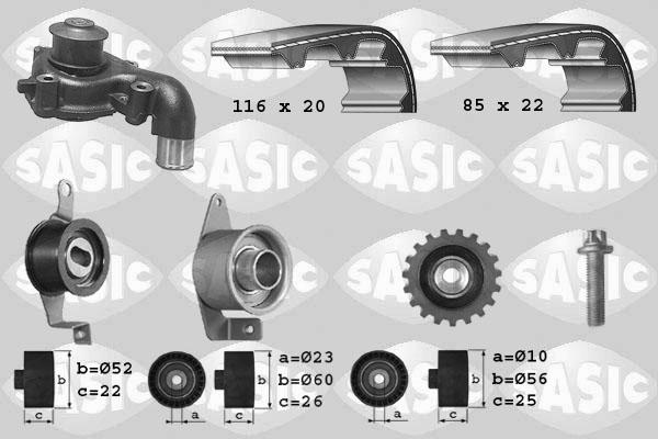 Sasic 3906013 - Vesipumppu + jakohihnasarja inparts.fi