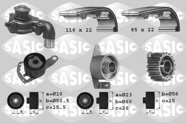 Sasic 3906012 - Vesipumppu + jakohihnasarja inparts.fi