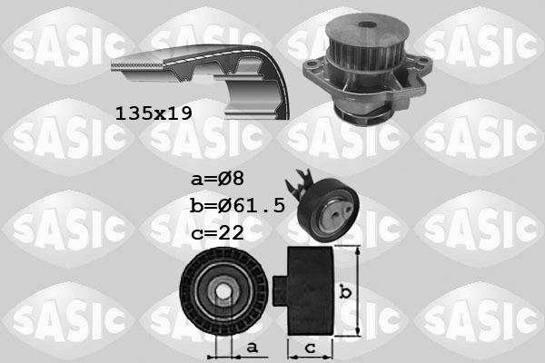 Sasic 3906087 - Vesipumppu + jakohihnasarja inparts.fi