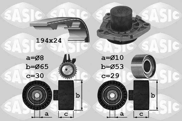 Sasic 3906034 - Vesipumppu + jakohihnasarja inparts.fi