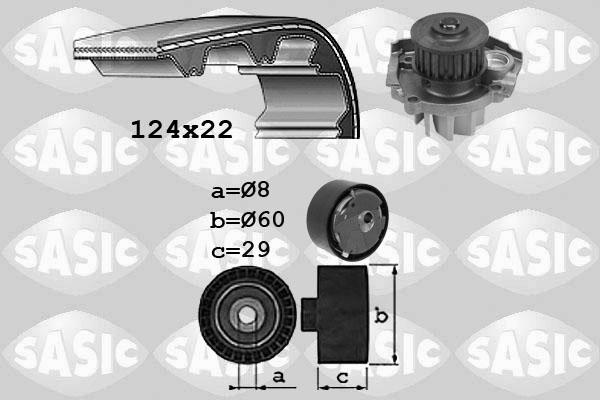 Sasic 3906037 - Vesipumppu + jakohihnasarja inparts.fi