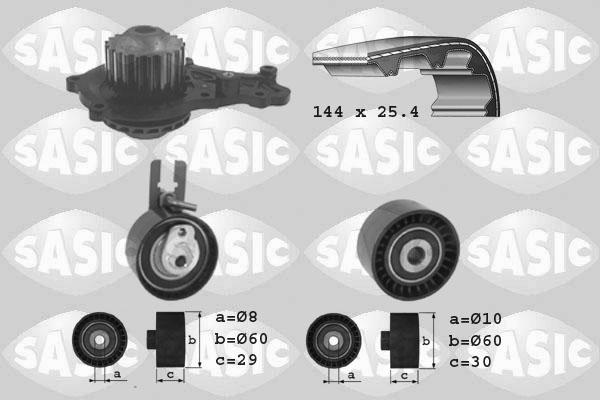 Sasic 3900009 - Vesipumppu + jakohihnasarja inparts.fi