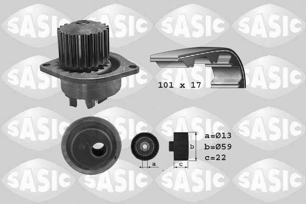 Sasic 3900019 - Vesipumppu + jakohihnasarja inparts.fi