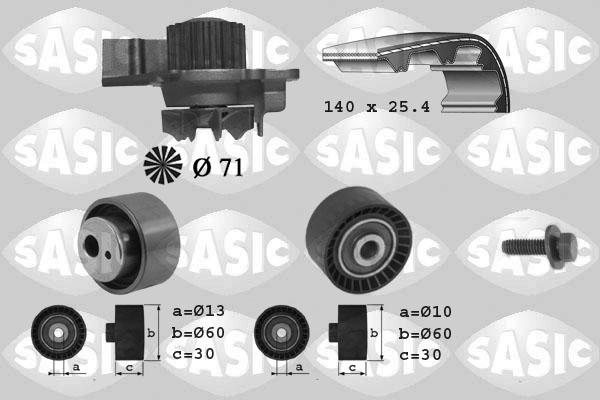 Sasic 3900010 - Vesipumppu + jakohihnasarja inparts.fi