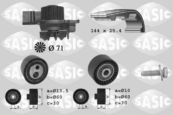 Sasic 3900013 - Vesipumppu + jakohihnasarja inparts.fi