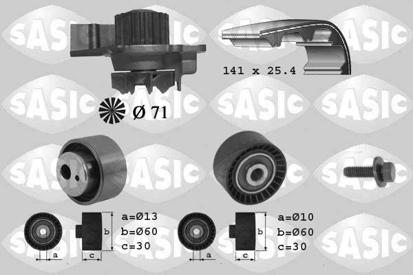 Sasic 3900012 - Vesipumppu + jakohihnasarja inparts.fi