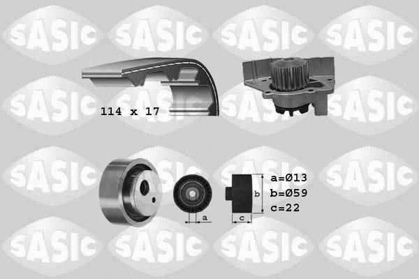 Sasic 3900036 - Vesipumppu + jakohihnasarja inparts.fi