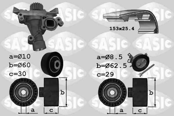 Sasic 3900029 - Vesipumppu + jakohihnasarja inparts.fi