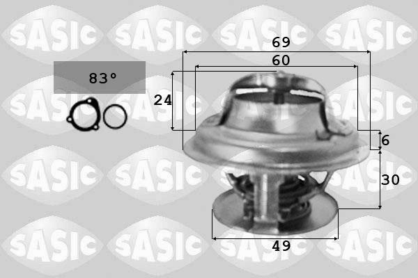 Sasic 3371341 - Termostaatti, jäähdytysneste inparts.fi