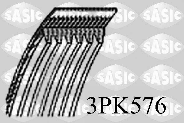 Sasic 3PK576 - Moniurahihna inparts.fi