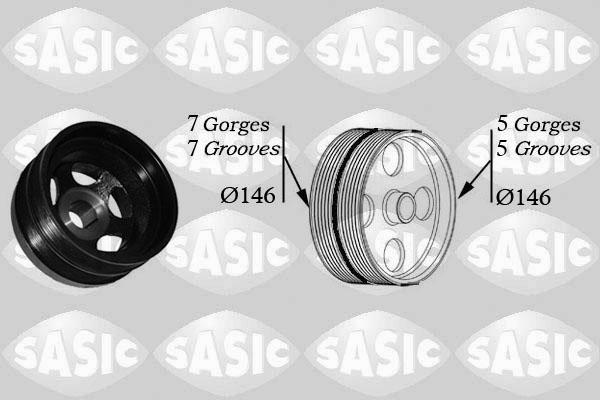 Sasic 2156069 - Hihnapyörä, kampiakseli inparts.fi