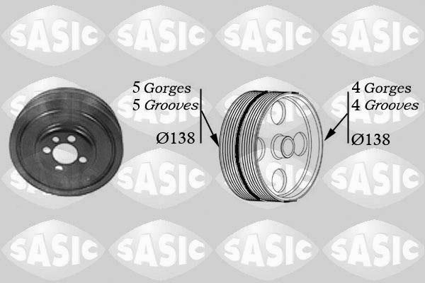 Sasic 2156001 - Hihnapyörä, kampiakseli inparts.fi