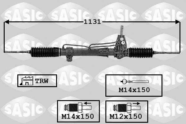 Sasic 7006054 - Ohjausvaihde inparts.fi