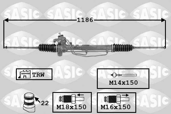 Sasic 7006142 - Ohjausvaihde inparts.fi