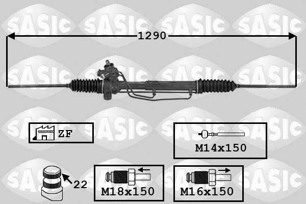 Sasic 7006154 - Ohjausvaihde inparts.fi