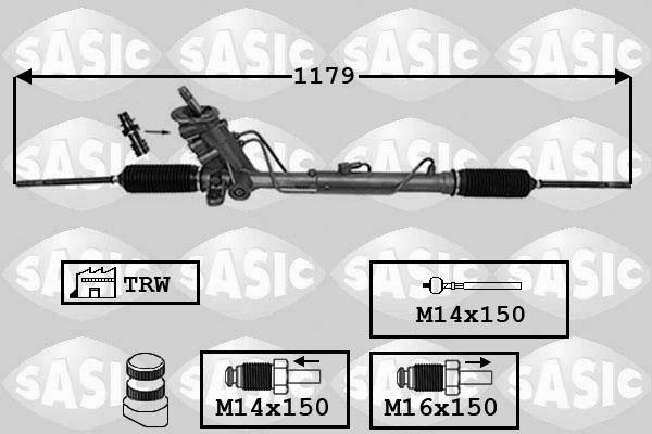 Sasic 7006155 - Ohjausvaihde inparts.fi