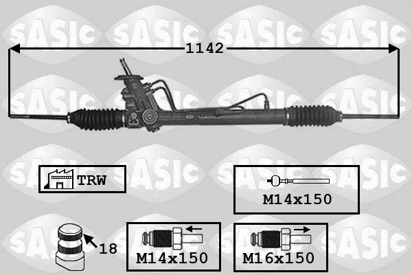 Sasic 7006153 - Ohjausvaihde inparts.fi