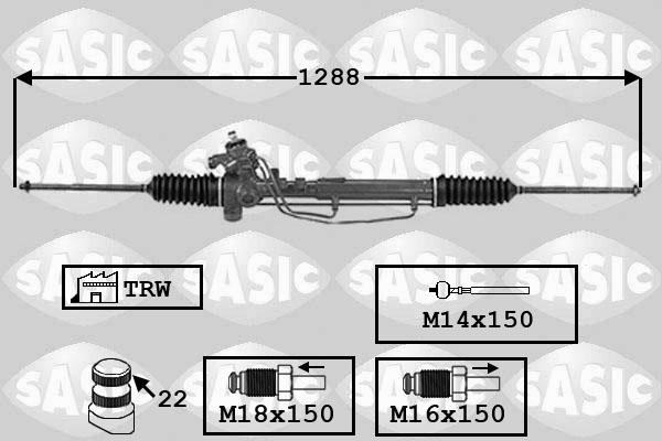 Sasic 7006138 - Ohjausvaihde inparts.fi