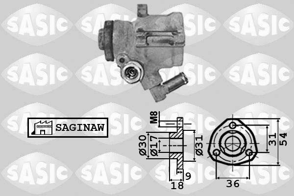 Sasic 7076008 - Hydrauliikkapumppu, ohjaus inparts.fi