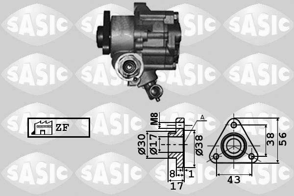 Sasic 7076002 - Hydrauliikkapumppu, ohjaus inparts.fi