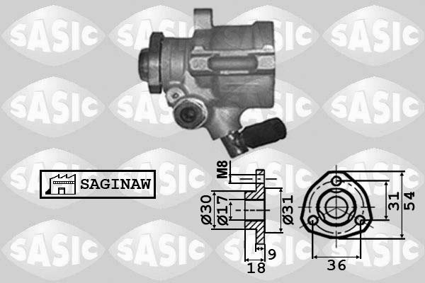 Sasic 7076039 - Hydrauliikkapumppu, ohjaus inparts.fi