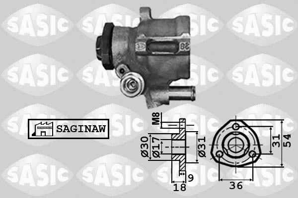 Sasic 7076021 - Hydrauliikkapumppu, ohjaus inparts.fi