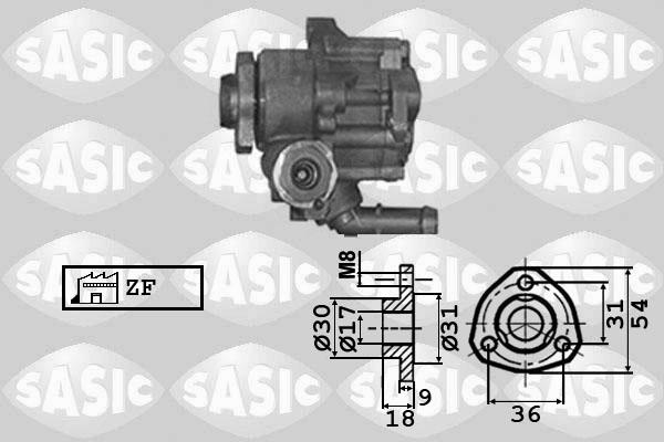 Sasic 7076023 - Hydrauliikkapumppu, ohjaus inparts.fi