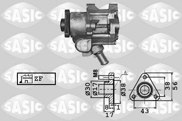 Sasic 7076022 - Hydrauliikkapumppu, ohjaus inparts.fi