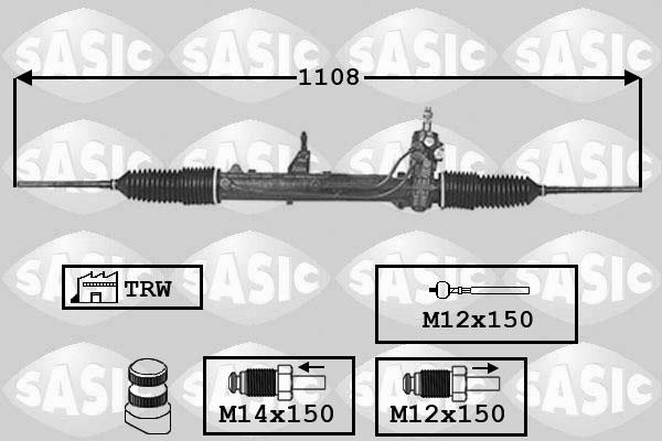 Sasic 7176002 - Ohjausvaihde inparts.fi