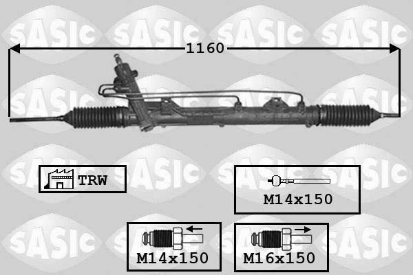 Sasic 7176039 - Ohjausvaihde inparts.fi