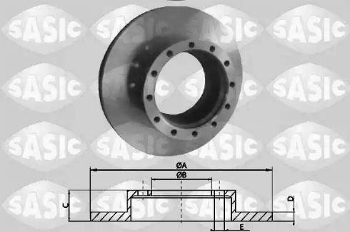 Sasic T616004 - Jarrulevy inparts.fi