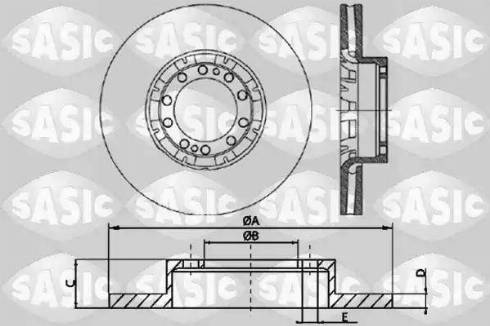 Sasic T611002 - Jarrulevy inparts.fi