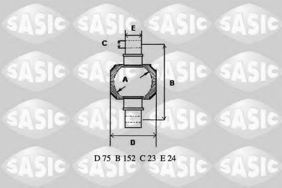 Sasic T775001 - Korjaussarja, ohjausvipu inparts.fi