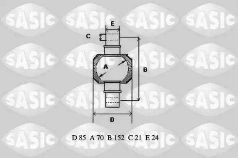 Sasic T773012 - Korjaussarja, ohjausvipu inparts.fi