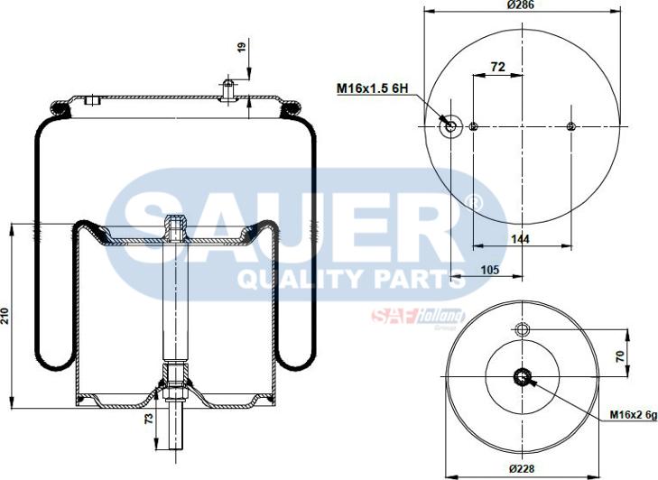 SAUER S2294913302 - Metallipalje, ilmajousitus inparts.fi