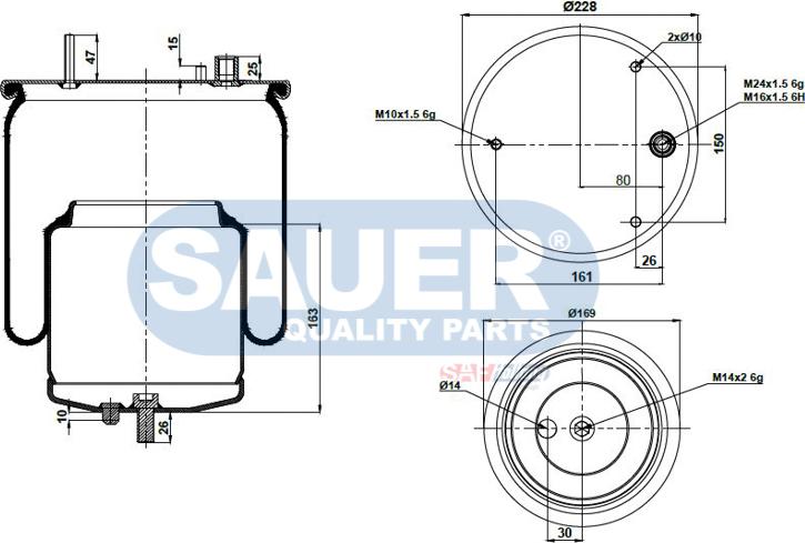 SAUER S2294571302 - Metallipalje, ilmajousitus inparts.fi