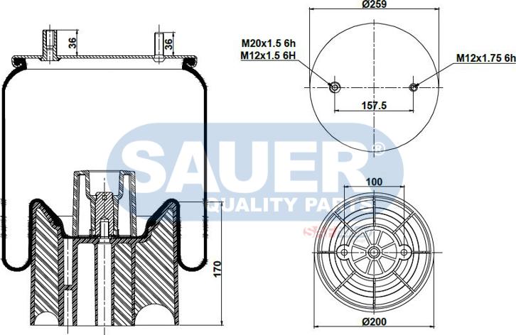 SAUER S2294157210 - Metallipalje, ilmajousitus inparts.fi