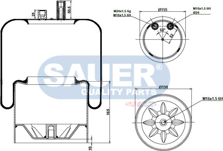 SAUER S2294390322 - Metallipalje, ilmajousitus inparts.fi