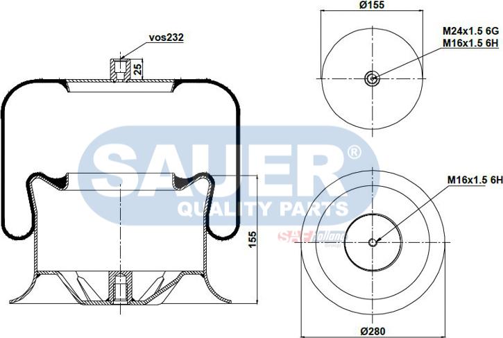 SAUER S2294757321 - Metallipalje, ilmajousitus inparts.fi