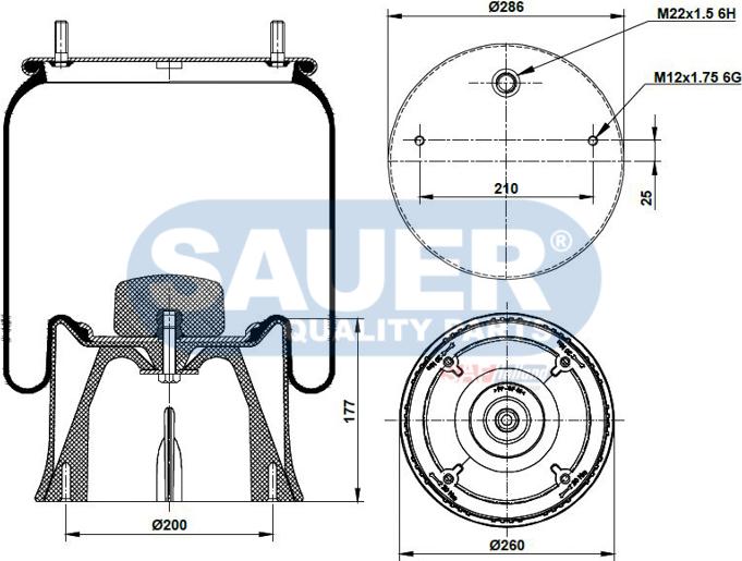 SAUER S2292923200 - Metallipalje, ilmajousitus inparts.fi