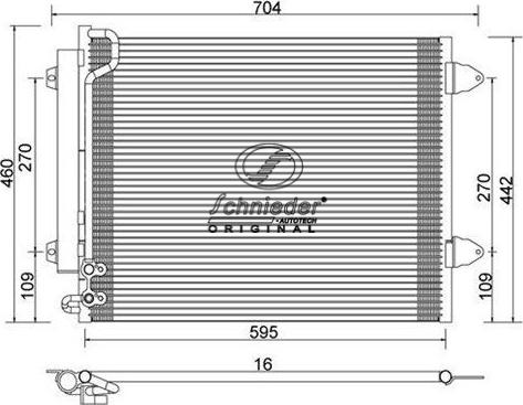 SCHNIEDER AUTOTECH BMS85.00073 - Lauhdutin, ilmastointilaite inparts.fi