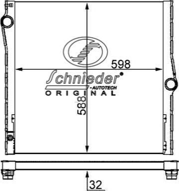 SCHNIEDER AUTOTECH BMS33.00028 - Jäähdytin,moottorin jäähdytys inparts.fi