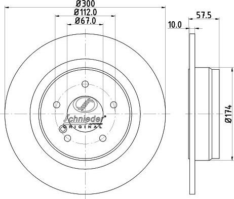 SCHNIEDER AUTOTECH BZS55.00062 - Jarrulevy inparts.fi